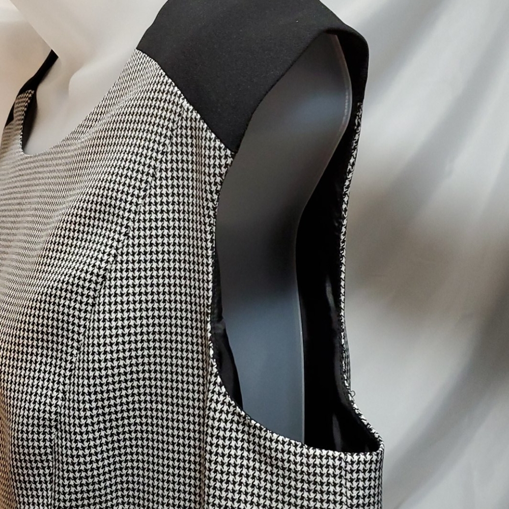 NWT Kasper Houndstooth Shift Dress Size 14P - Picture 4 of 8